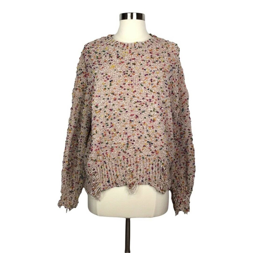 Homegrown Hippie Distressed Chenille Sweater